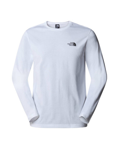 Koszulka męska The North Face M L/S SIMPLE DOME TEE NF0A87QNFN4 Biała - Sklep online Mastersport