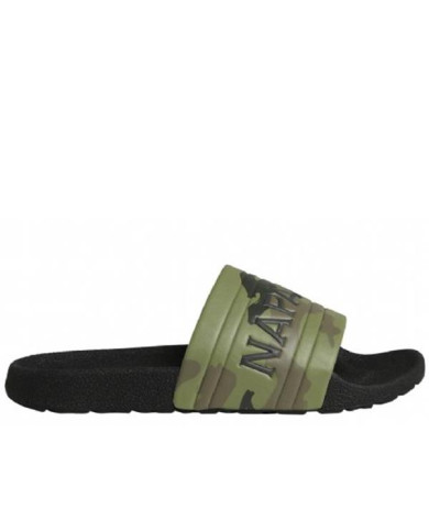 Klapki męskie Napapijri STREAM SLIDE NP0A4GRZFC1 Zielone - Sklep online Mastersport