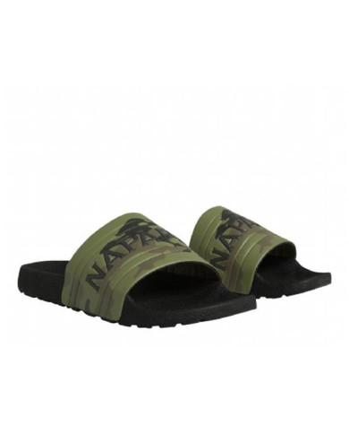 Klapki męskie Napapijri STREAM SLIDE NP0A4GRZFC1 Zielone - Sklep online Mastersport