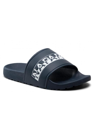 Klapki męskie Napapijri STREAM SLIDE NP0A4GTW176 Niebieskie - Sklep online Mastersport