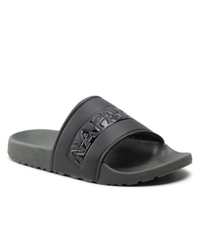 Klapki męskie Napapijri STREAM SLIDE NP0A4GTW7M7 Czarne - Sklep online Mastersport