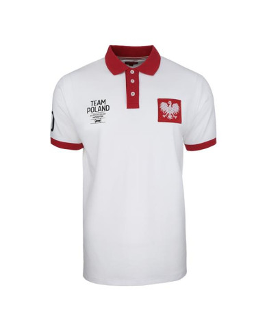 Koszulka męska Monotox POLO TEAM POLAND WHITE POLOTEAM20WHITE Biała - Sklep online Mastersport
