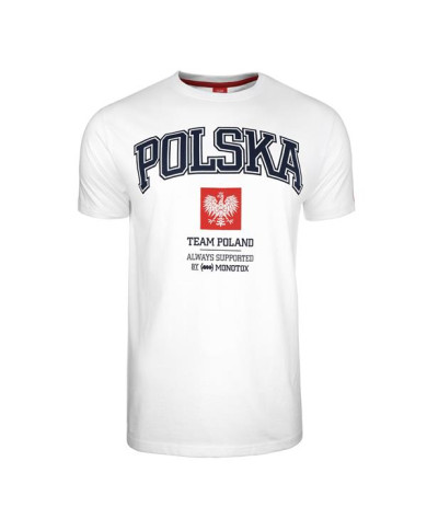 Koszulka damska Monotox POLSKA COLLEGE W WHITE POLSKACOL20WWHITE Biała - Sklep online Mastersport