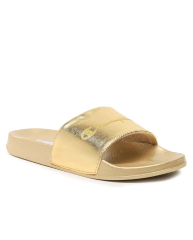 Klapki damskie Champion QUEENS SLIDE S11562YS041 Złote - Sklep online Mastersport