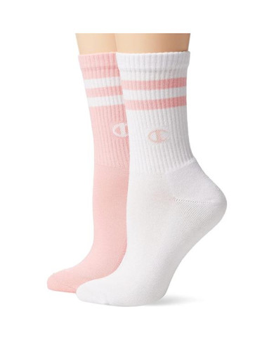 Skarpetki damskie Champion 2 PACK SHORT CREW SOCKS U14736PS071 Białe - Sklep online Mastersport
