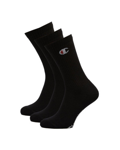 Skarpetki męskie Champion 3 PACK CREW SOCKS U24558KK001 Czarne - Sklep online Mastersport