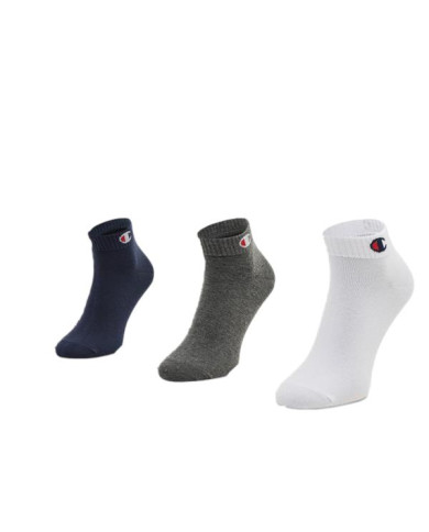 Skarpetki męskie Champion 3 PACK QUARTER SOCKS U24559BS501 Białe - Sklep online Mastersport