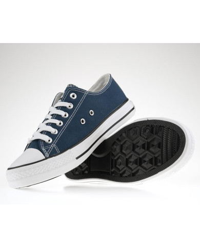Buty damskie Monotox NORRIS LOW W DENIM NAV W-FT-01NAVY Niebieskie - Sklep online Mastersport
