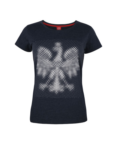 Koszulka damska Monotox EAGLE OPTIC W NAVY MEL W-TS-01TP-01 Niebieska - Sklep online Mastersport