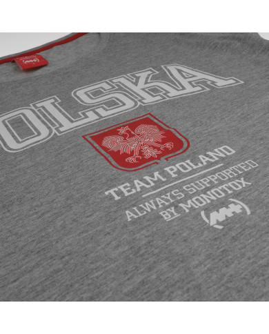 Koszulka damska Monotox POLSKA COLLEGE W GREY W-TS-02TP-01 Szara - Sklep online Mastersport