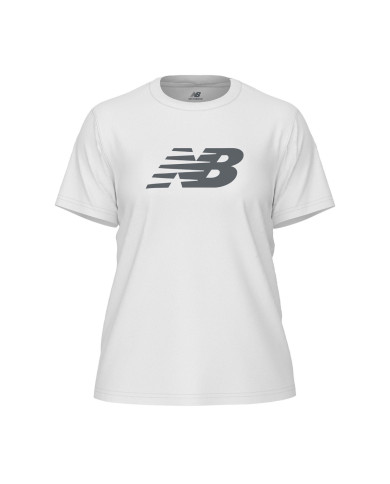 Koszulka damska New Balance SPORT JERSEY LOGO T-SHIRT WT43582WT Biała - Sklep online Mastersport