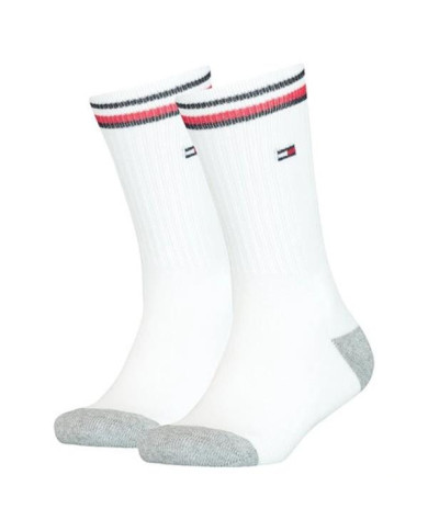 Skarpetki męskie Tommy Hilfiger TH KIDS ICONIC SPORTS SOCK 100001500300 Białe - Sklep online Mastersport