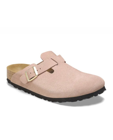 Klapki damskie Birkenstock BOSTON LEVE NARROW 1026171 Różowe - Sklep online Mastersport