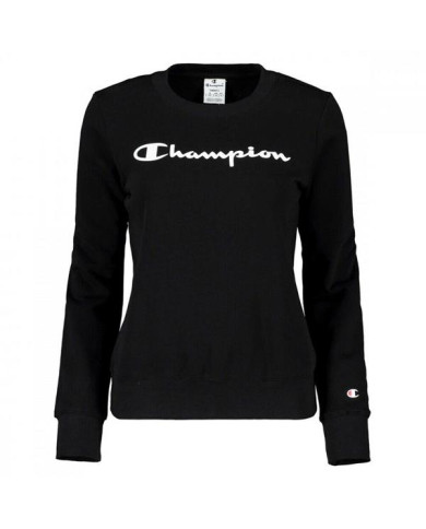 Bluza damska Champion CREWNECK SWEATSHIRT 112585KK001 Czarna - Sklep online Mastersport