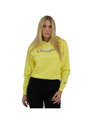 Bluza damska Champion HOODED SWEATSHIRT 112638YS004 Żółta - Sklep online Mastersport