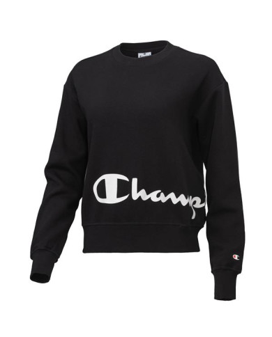 Bluza damska Champion CREWNECK SWEATSHIRT 114423KK001 Czarna - Sklep online Mastersport