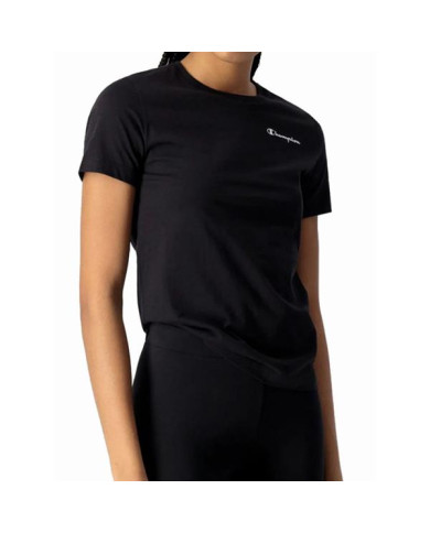 Koszulka damska Champion CREWNECK T-SHIRT 114912KK001 Czarna - Sklep online Mastersport
