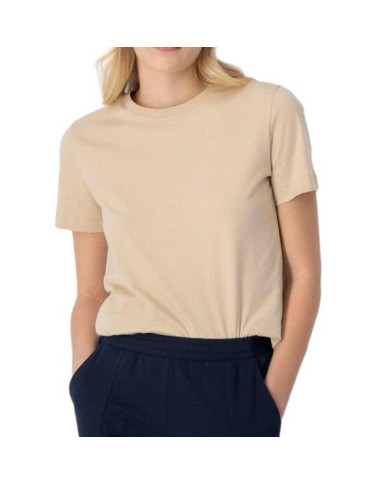 Koszulka damska Champion CREWNECK T-SHIRT 114912MS073 Beżowa - Sklep online Mastersport