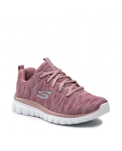 Buty damskie Skechers GRACEFUL TWISTED 12614MVE Różowe - Sklep online Mastersport