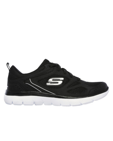 Buty damskie Skechers SUMMITS SUITED 12982BKW Czarne - Sklep online Mastersport