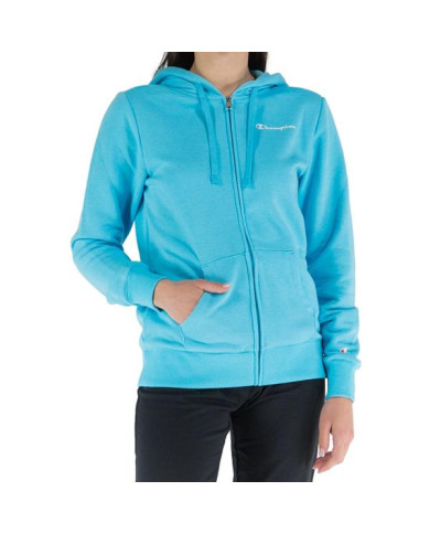 Bluza damska Champion HOODED FULL ZIP SWEATSHIRT 116090BS128 Niebieska - Sklep online Mastersport