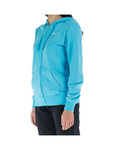 Bluza damska Champion HOODED FULL ZIP SWEATSHIRT 116090BS128 Niebieska - Sklep online Mastersport