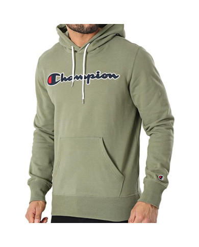 Bluza męska Champion HOODED SWEATSHIRT 214183GS030 Zielona - Sklep online Mastersport