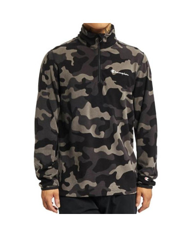 Bluza męska Champion HALF ZIP TOP 216696EL519 Zielona - Sklep online Mastersport