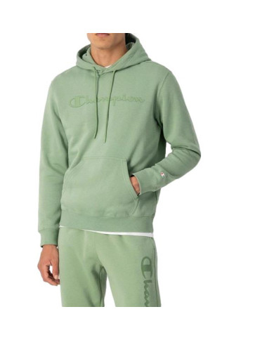 Bluza męska Champion HOODED SWEATSHIRT 218282GS088 Zielona - Sklep online Mastersport