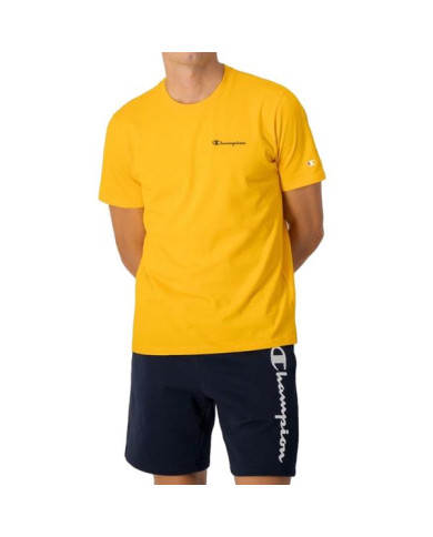 Koszulka męska Champion CREWNECK T-SHIRT 218292YS113 Żółta - Sklep online Mastersport