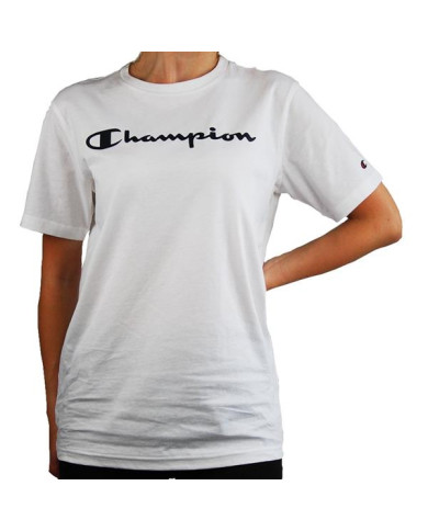 Koszulka dziecięca Champion CREWNECK T-SHIRT 305365WW001 Biała - Sklep online Mastersport