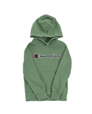 Bluza dziecięca Champion HOODED SWEATSHIRT 305949GS098 Zielona - Sklep online Mastersport