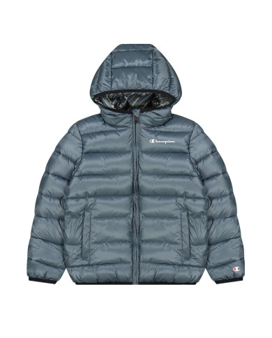 Kurtka dziecięca Champion HOODED JACKET 306197ES017 Szara - Sklep online Mastersport