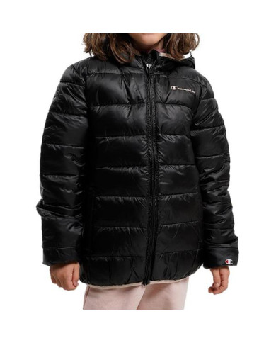 Kurtka dziecięca Champion HOODED JACKET 306197KK001 Czarna - Sklep online Mastersport