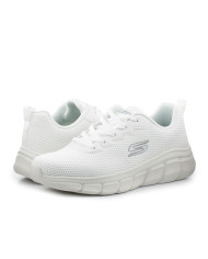 Buty męskie Skechers BOBS B FLEX CHILL EDGE 118106OFWT Białe - Sklep online Mastersport