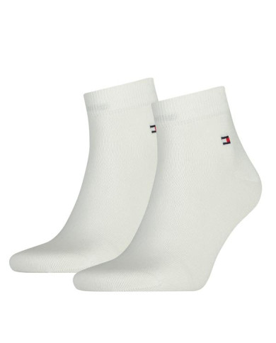 Skarpetki męskie Tommy Hilfiger TH MEN QUARTER 2P 342025001300 Białe - Sklep online Mastersport