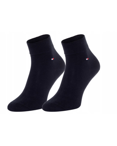 Skarpetki męskie Tommy Hilfiger TH MEN QUARTER 2P 342025001322 Niebieskie - Sklep online Mastersport