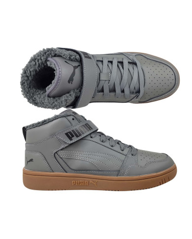 Buty męskie Puma REBOUND MID STRAP WTR 38637603 Szare - Sklep online Mastersport