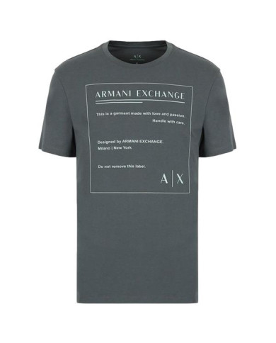 Koszulka męska Armani Exchange T-SHIRT 3LZTHD-ZJH4Z-1839 Szara - Sklep online Mastersport