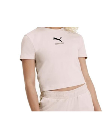 Koszulka damska Puma NU-TILITY FITTED TEE 58137717 Różowa - Sklep online Mastersport