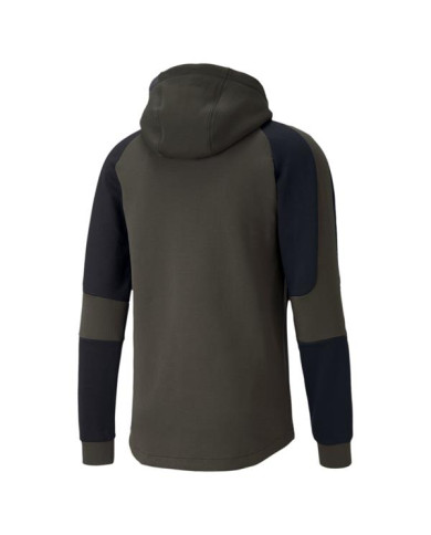 Bluza męska Puma EVOSTRIPE HOODIE 58346570 Zielona - Sklep online Mastersport