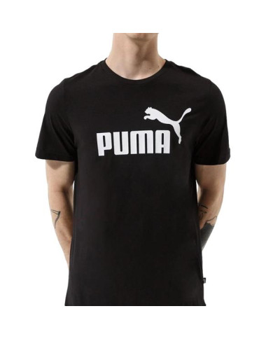 Koszulka męska Puma ESS LOGO TEE 58666601 Czarna - Sklep online Mastersport