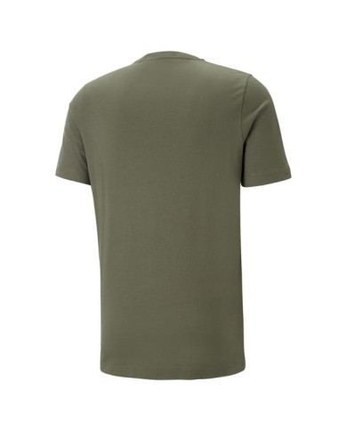 Koszulka męska Puma ESS LOGO TEE 58666736 Zielona - Sklep online Mastersport