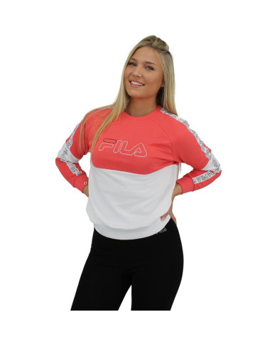 Bluza dziecięca Fila TEENS JUWEL TAPED CREW 683318B056 Różowa - Sklep online Mastersport