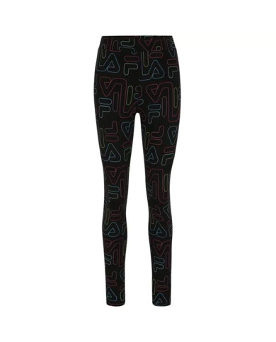 Spodnie damskie Fila FIENA AOP LEGGINGS W 683490002 Czarne - Sklep online Mastersport
