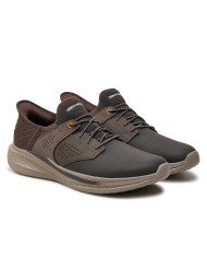 Buty męskie Skechers SLADE MACKLIN 210890CHOC Brązowe - Sklep online Mastersport