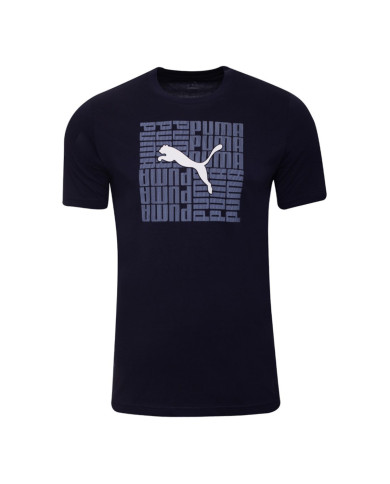 Koszulka męska Puma GRAPHIC BOX TEE 68803116 Czarna - Sklep online Mastersport