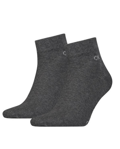 Skarpetki męskie Calvin Klein CK MEN QUARTER 2P 701218706005 Szare - Sklep online Mastersport