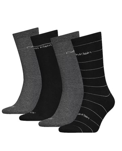 Skarpetki męskie Calvin Klein CK MEN SOCK 4P STRIPE 701219835001 Czarne - Sklep online Mastersport