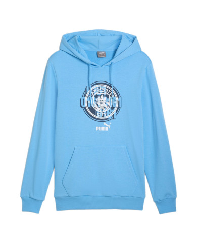 Bluza męska Puma MCFC FTBL CULTURE HOODIE 77777639 Niebieska - Sklep online Mastersport